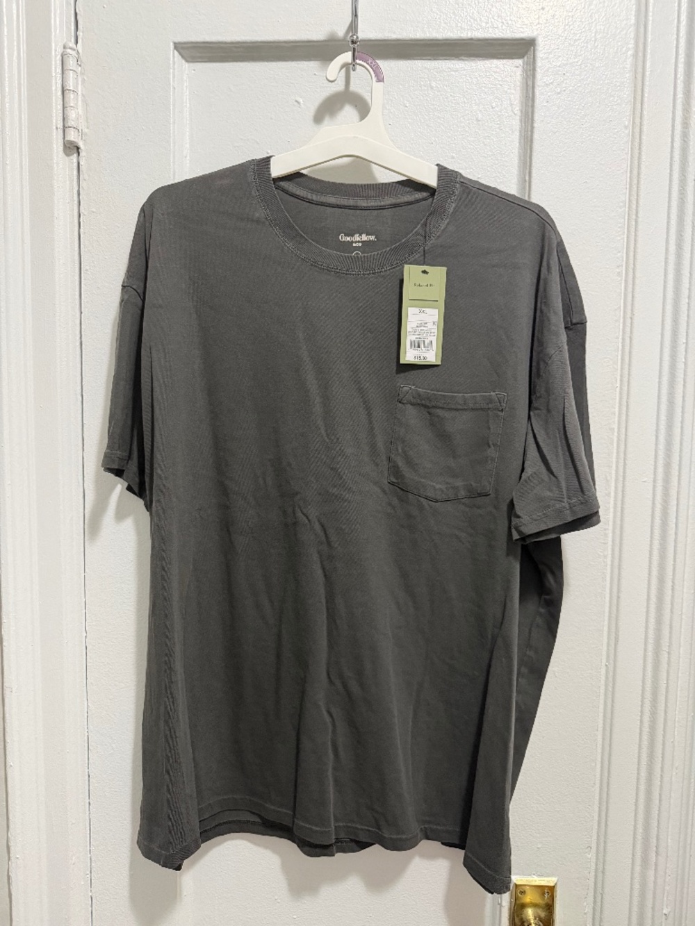 Goodfellow & Co Charcoal Gray Short Sleeve Pocket Tee